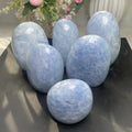 Wholesale Natural Crystals Healing Gemstones Blue Calcite Free Form Crystal Ornaments