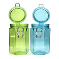 500ml 800ml 100ml Hexagonal Food Container air Seal PET Plastic Storage Jar Plastic Food Jar for Dry Fruits