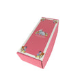 Pink Corrugated Cardboard Dress Shoe Clothing Mailer Box with Sponge Liner Custom Logo and Embossing for Sock Gift Shipping