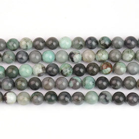 Wholesale Natural Cheap Emerald Semiprecious Stone Beads for Charms Jewelry Making 6mm 8mm 38cm