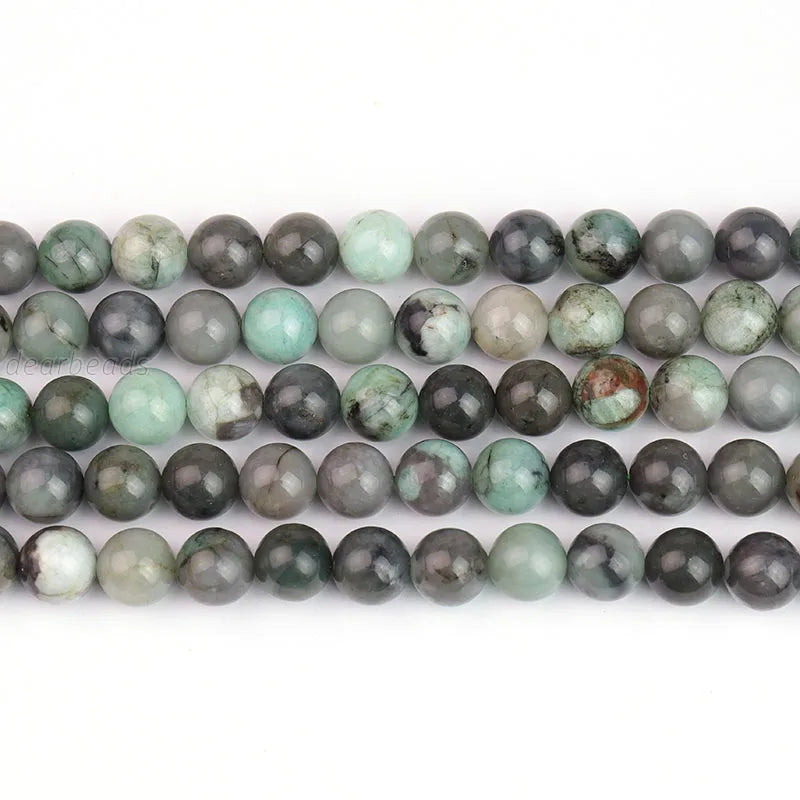 Wholesale Natural Cheap Emerald Semiprecious Stone Beads for Charms Jewelry Making 6mm 8mm 38cm