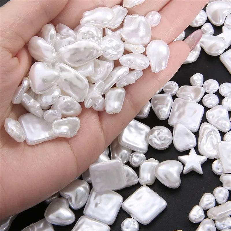 ABS Baroque Pearl Highlight Fancy Pearl Plastic Beads DIY Handmade Jewelry Accessories Beads for Jewelry Making