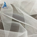 White Nylon Bridal Tulle Fabric 63" Thick Diamond Mesh Shining Knitted Pattern Soft Shrink Resistant for Girls Wedding Dress