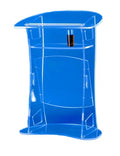 Transparent Freestanding Acrylic Lectern Disassemble Platform Podium Pulpit