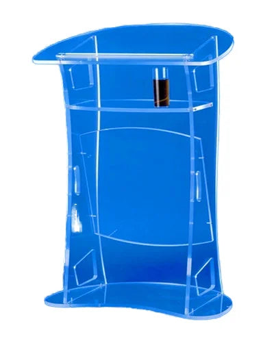 Transparent Freestanding Acrylic Lectern Disassemble Platform Podium Pulpit