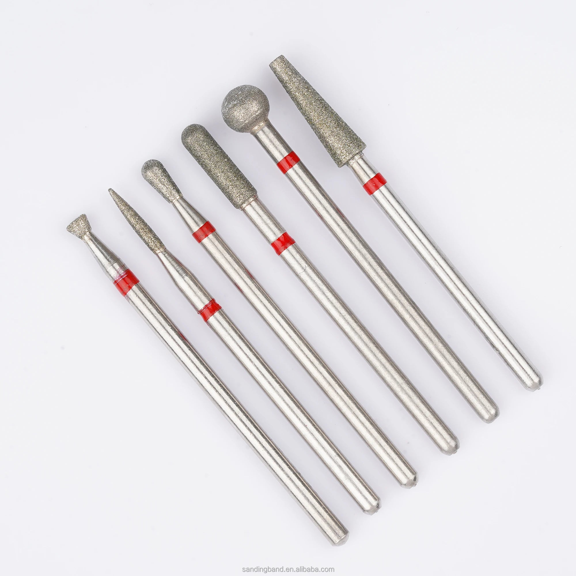 Rainbow Tungsten Carbide Diamond Nail Drill Bits for Manicure Electric Drills Accessories Milling Cutter Nails Art Accessories