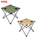 WOQI Foldable Camping Table Beach Table Tailgate Table Equipped with 2 Cup Holders Suitable for Camping Beach Fishing