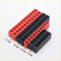 Wind Bit Storage Strip ABS 1/4(6.35mm) Hexagon Handle 6/10/11/12 Holes Bit Holder OEM Black/Red MD CN