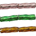 Bugle Japanese Glass Seed Beads Silver Twisted Bugle Bead 2x6mm Hole:Approx 1mm Approx 10000PCs/Bag