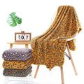 Premium ultra Absorbent and Eco-friendly  Leopard Print Absorbent Oversized Bath Towel Large Hand Towels