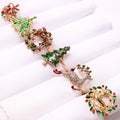 Wholesale New Rose Gold  Christmas Napkin  Buckle Rings for Christmas Decoration Supplies