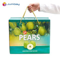 Custom Recycled Materials Corrugated Cardboard Storage Box with UV Coating Glossy Lamination & Embossing for Fruits Vegetables