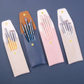 Wholesale Portable Soft Small Makeup Brush Set for Eye Shadow Lip Balm Eyeliner Eyebrow Pencil Lip Gloss and Lip Liner