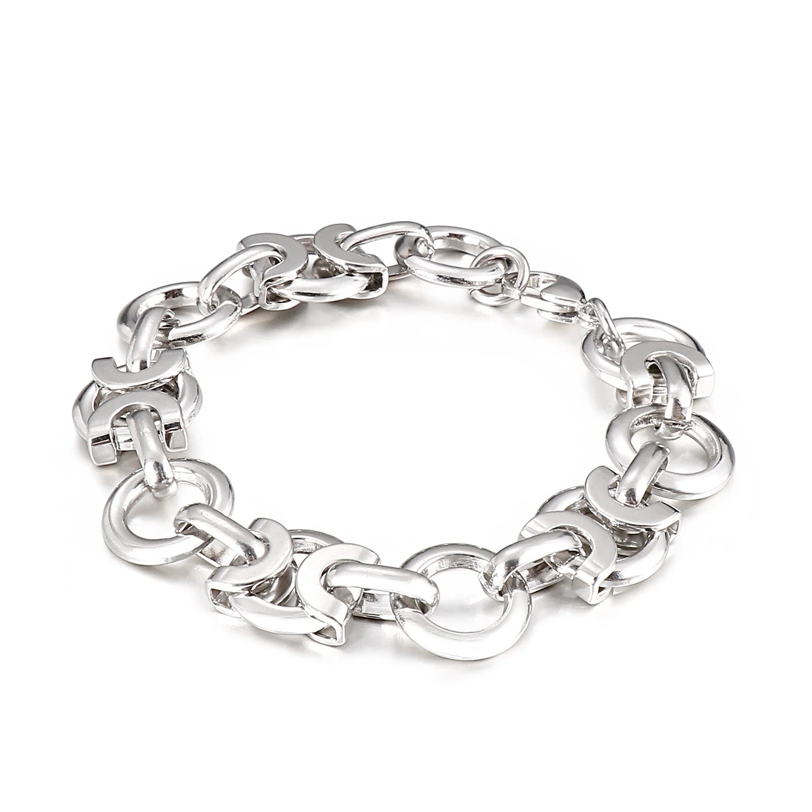KALEN Domineering Punk Stainless Steel Box Chain Male Bracelet