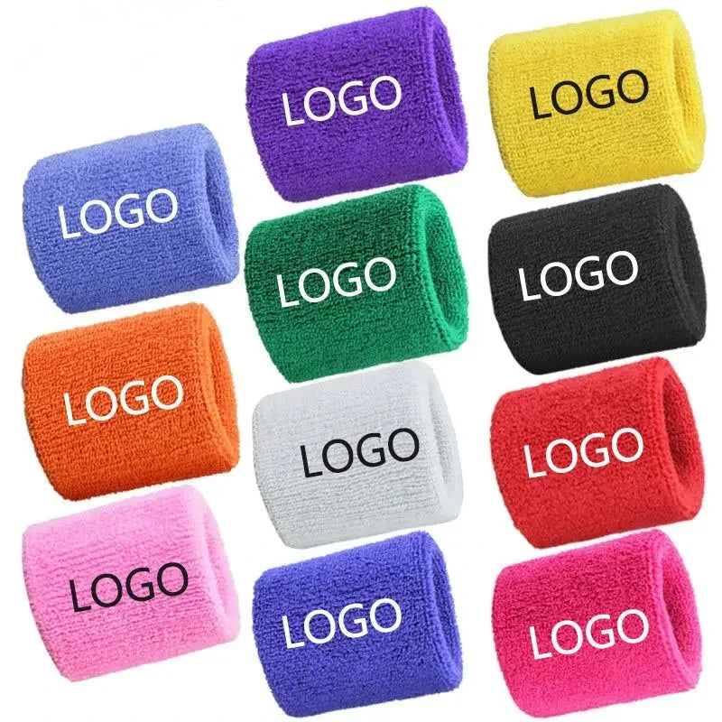 Wholesale Hot Sale Custom Logo Thin Professional Protection Comfortable Tennis Sweatband Breathable Wrist Tube Hand Towel