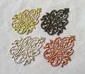 Brass Stamping 35x48mm Plated Filigree Findings