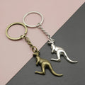 Wholesale Kangaroo Keychain Metal Kangaroo Pendant Custom Logo Keyring Animal Key Chain for Gifts Souvenirs