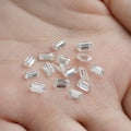 HPHT Super Sparkle Small Size Emerald Shape Melee Size Loose Stone Lab Grown Diamond