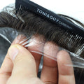 Ultra Thin Skin Men Toupee 0.02-0.03mm V-loop Knotless Hair System for Men Natural Hairline Human Hair Prosthesis Hair Capillary