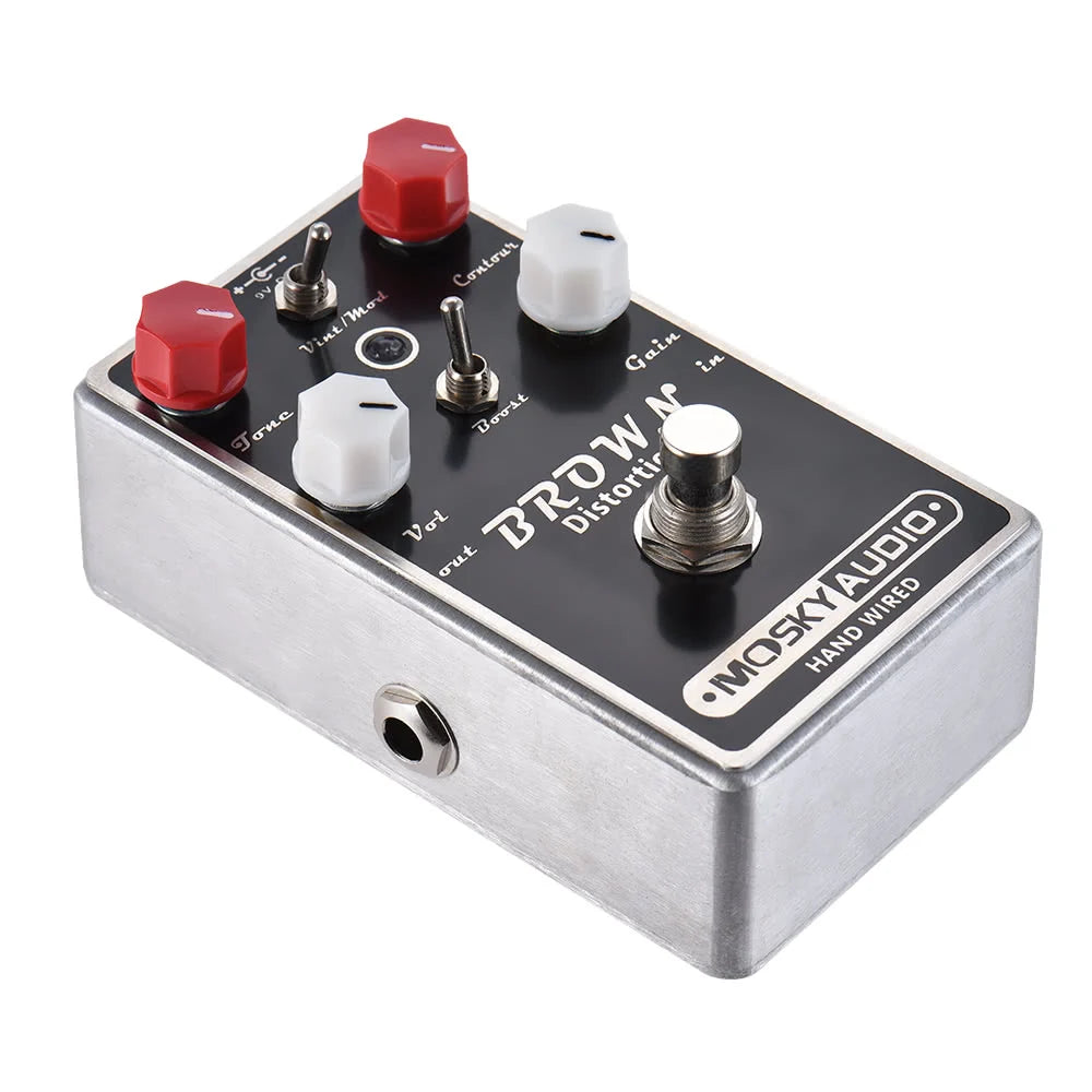 MOSKYAudio BROWN High-quality Distortion Guitar Effect Pedal Full Metal Shell True Bypass