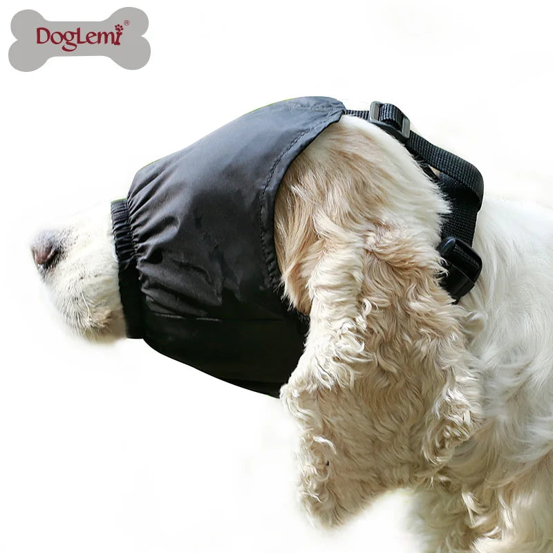 New Fashionable Breathable Nylon Dog Muzzle Anti-Bite Bark Safety Training Muzzle for Anxiety Calming Pet Dogs