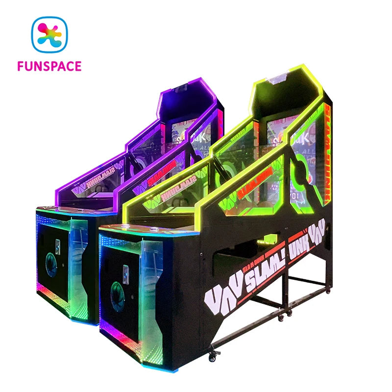 Hight Quality Indoor Coin Operated Amusement Equipment Basketball Shooting Arcade Game Machine