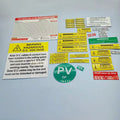 Custom SAA PV Solar Label Kit for Australia Installer AS NZS 5033 Compliant  Photovoltaic Warning Sticker Waterproof UV
