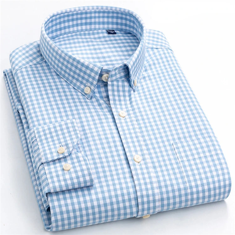 Korean Business Mens Clothing Clothes Man Long Sleeve Shirt for Men