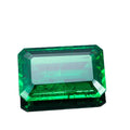 Customization 38 Carats Emerald Cut Made of Hydrothermal Rough Loose Lab Created Emeralds