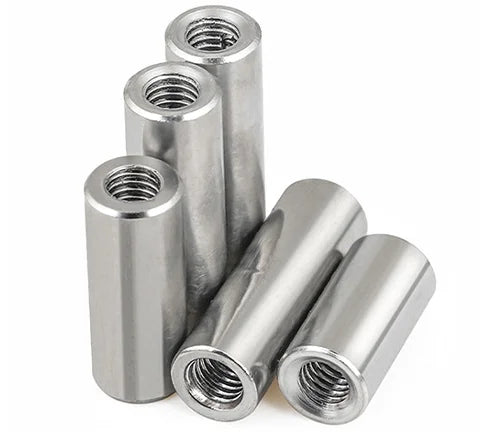 304 Stainless Steel Threaded Round Long Coupling Nuts