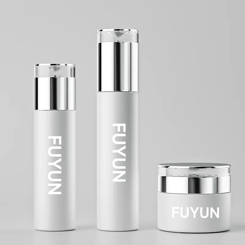 Fuyun Drip Series Frosted Glass Cosmetic Packaging Jars Bottles for Skin Care Serum Face Cream Mascara Eye Drops-Screen Printed