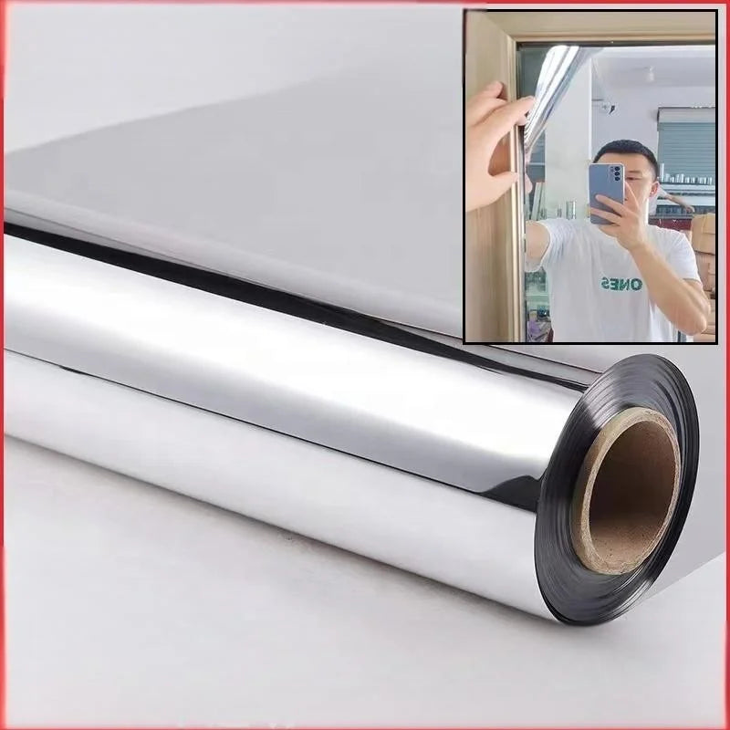 Innovative Self-Adhesive Mirror Film Sticker Creative Outdoor Advertising Poster Material for Unique Decorative Displays