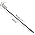 304 Stainless 49 Inch Long Ash Wood Cleaning Rake Slag Scraper for Brick Pizza Oven Long Steel Tool Rabbler Pizza Oven Scrubber