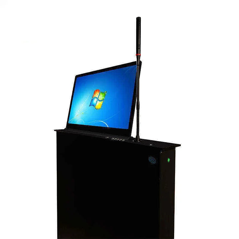 Hidden Desk Computer Lcd Monitor Lift Gaming With Lift Rotating Base Conference Room Microphone Lift Motorized Monitor Lift