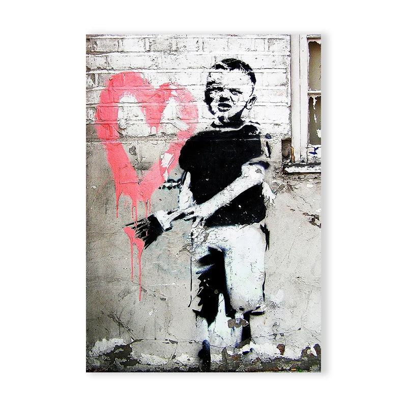 Bennis Art Street Boy Picture Print Canvas Painting Hot-selling Street Art Posters in European and American Markets Canvas