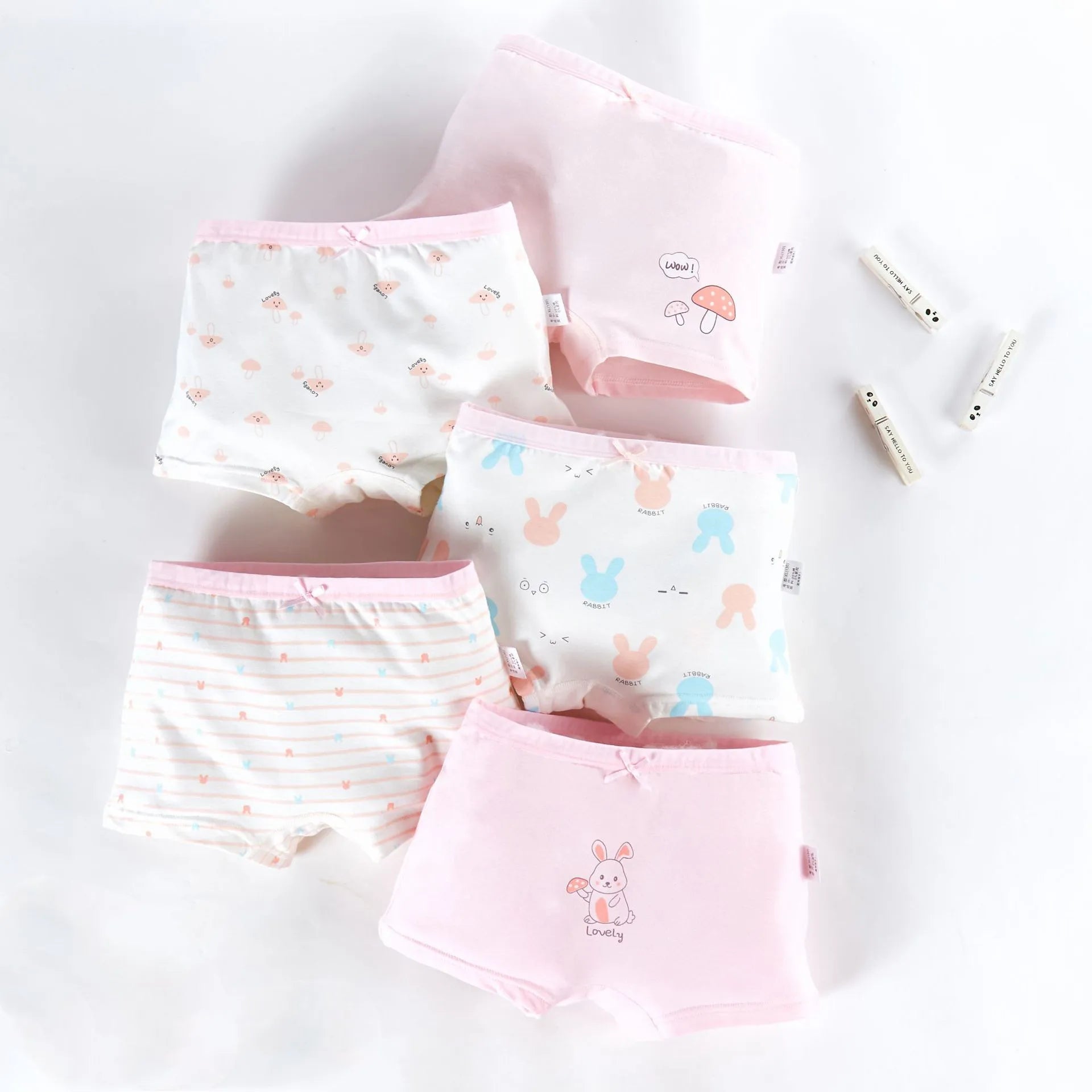 Summer Cotton Children Girls Briefs Comfortable Cute Cartoon Underwear Wholesale Girls Underwear