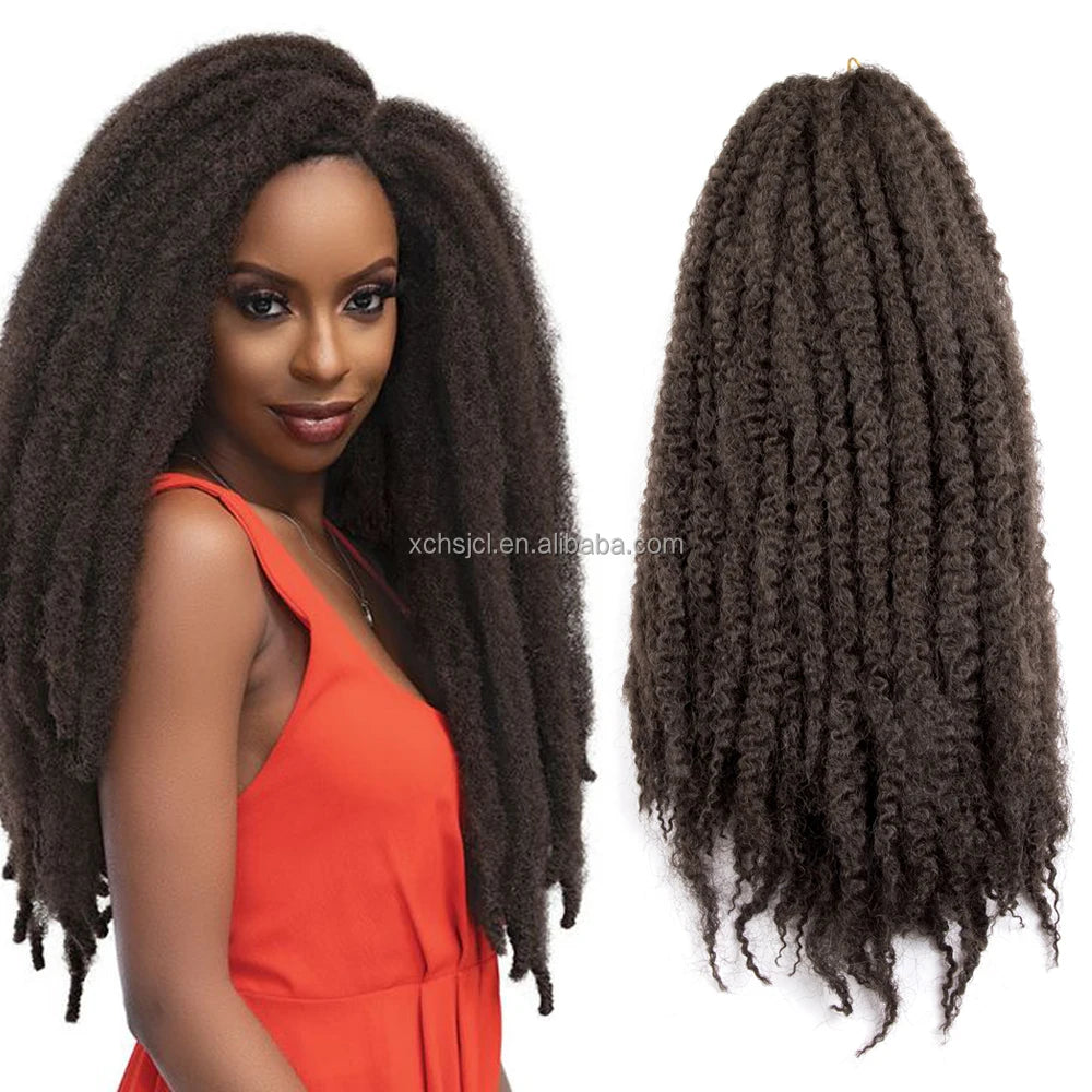 Hot Sell Wholesale 18 Inch Afro Twist Crochet Braids Afro Kinky Dreadlocks Kinky Twist Hair Afro Twist Braid