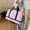 Large Capacity Duffel Bag for Business Travel Student Storage Fashion Style Independent Shoe Compartment for Short Trips Sports