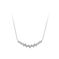 Fine Jewelry Moissanite Diamond Moonlight Colorful Necklace for Women 925 Sterling Silver for Women Sparkling Wedding