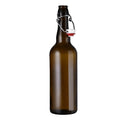 Manufacturer 750ml Glass Bottle for Beer Swing Top Glass Bottles Bulk Amber Flip Top Glass Bottle for Kombucha Beverage Beer