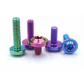 M6  M8 M10 Titanium Disc Head Anodized Cnc Bolts Raw Gr5 Titanium Nuts and Bolts Titanium Bolts for Motorcycle