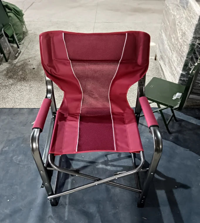 600D Durable Steel Frame Camping Fishing Beach Chair Modern Portable Folding Chair for Outdoor & Hotel Use