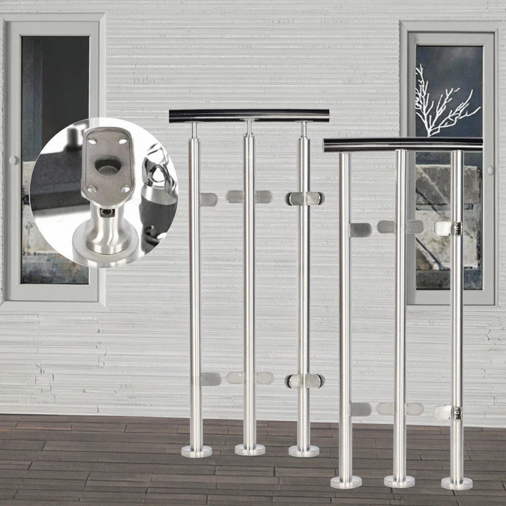 Aleader Modern Design Stainless Steel 304/316 Glass Railing & Balustrade Handrail Fittings Accessories