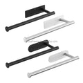Hot Sale Modern Self Adhesive Kitchen Storage Paper Roll Holder Stainless Steel Black Toilet Paper Holder No Drilling Required