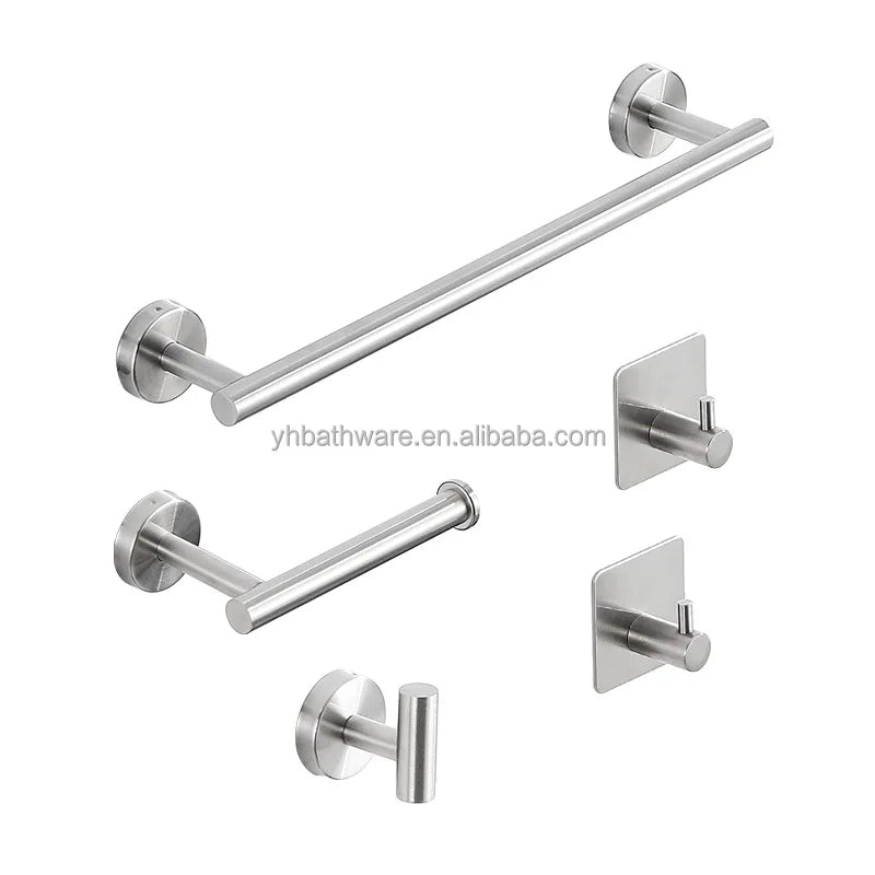 Customized Durable Bathroom Hardware Stainless Steel Luxury Bathroom Accessories Set