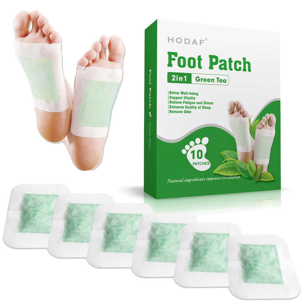 10 Pcs Per Box Cleansing Feet Foot Pads Ginger Salt Foot Patch Cleansing Foot Pads