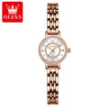 OLEVS 5508 Beautiful Rose Gold Womens Chinese Quartz Watch Superior steel Strap Water Proof Watch Casual Simple Watch Supplier