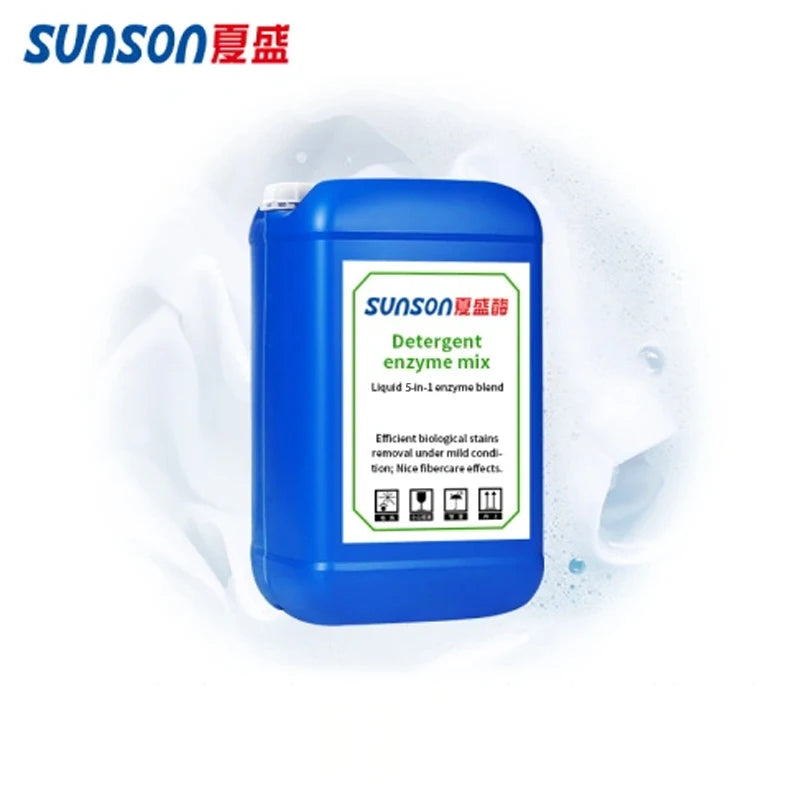 5 in 1 Enzymes in Laundry Detergent Compound Enzymes of Protease  Amylase Lipase Cellulase Mananase Liquid