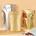 Matte Black Square Bottom Stand-Up Foil Laminated Empty 100g-1kg Coffee Bags Valve Gravure Printing Surface Strong for Cakes