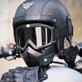 Black Retro Color-changing Tactical Goggles Custom Cycling Motocross Moto Goggles Anti-uv Windproof Sports Glasses
